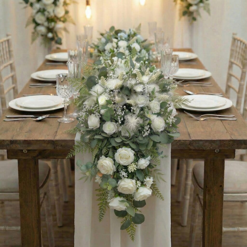 Avoca Collection top table runner for weddings